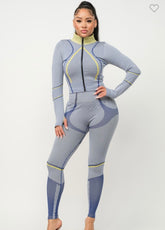 Licit Stripe Pants Set